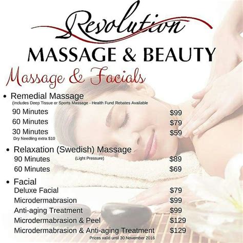 Spas/Massages Listing